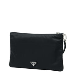 プラダ モンキーロボット クラッチバッグ セカンドバッグ ブラック マルチカラー ナイロン サフィアーノレザー メンズ PRADA 【中古】