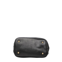 ミュウミュウ マドラス ハンドバッグ ブラック レザー レディース MIUMIU 【中古】
