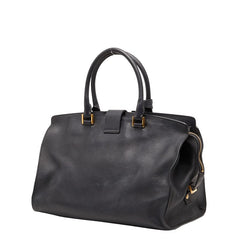 サンローラン Yライン カバス クラシック ハンドバッグ 311208 ブラック レザー レディース SAINT LAURENT 【中古】