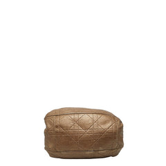 ディオール カナージュ トートバッグ ショルダーバッグ ゴールド レザー レディース Dior 【中古】