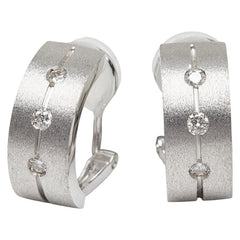 K18WG ホワイトゴールド ダイヤ0.20ct イヤリング ピアス レディース 【中古】