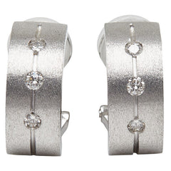 K18WG ホワイトゴールド ダイヤ0.20ct イヤリング ピアス レディース 【中古】