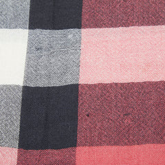 バーバリー チェック ストール レッド マルチカラー シルク カシミヤ レディース BURBERRY 【中古】