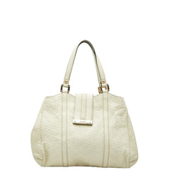 グッチ グッチシマ トートバッグ ハンドバッグ 233609 ホワイト アイボリー レザー レディース GUCCI 【中古】