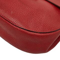 クロエ ドリュー 斜め掛け チェーン ショルダーバッグ レッド レザー レディース Chloe 【中古】