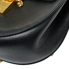 クロエ ドリュー チェーンショルダーバッグ ブラック ホワイト レザー レディース Chloe 【中古】