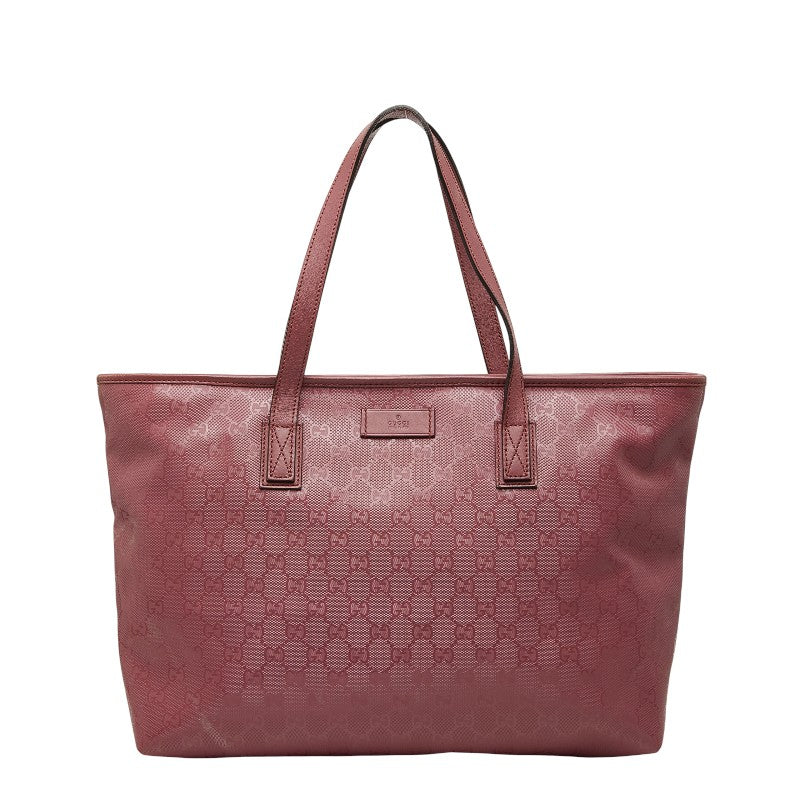 グッチ GGインプリメ トートバッグ ショルダーバッグ 211137 ピンク PVC レザー レディース GUCCI 【中古】