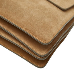 クロエ フェイ FAYE 斜め掛け ショルダーバッグ ベージュ スウェード レザー レディース Chloe 【中古】