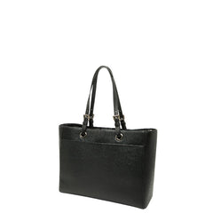 マイケルコース ロゴ トートバッグ ハンドバッグ ブラック レザー レディース Michael Kors 【中古】