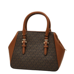 マイケルコース MKシグネチャー ハンドバッグ ショルダーバッグ 2WAY 35T0GCFM2B ブラウン PVC レザー レディース Michael Kors 【中古】
