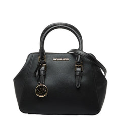 マイケルコース シャーロットMDメッセンジャー ハンドバッグ ショルダーバッグ 2WAY 35T0GCFM2L ブラック レザー レディース Michael Kors 【中古】