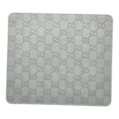 グッチ グッチシマ GG ロゴ マウスパッド パソコン PC小物 インテリア 雑貨 グレー レザー レディース GUCCI 【中古】