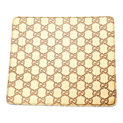 グッチ グッチシマ GG ロゴ マウスパッド パソコン PC小物 インテリア 雑貨 ゴールド レザー レディース GUCCI 【中古】