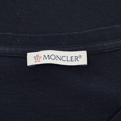 モンクレール 半袖 Tシャツ サイズL ブラック コットン ビジュー レディース MONCLER 【中古】