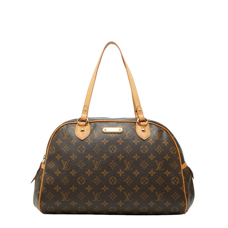 ルイ ヴィトン モノグラム モントルグイユGM トートバッグ ハンドバッグ M95566 ブラウン PVC レザー レディース LOUIS VUITTON 【中古】