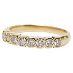 K18YG イエローゴールド ダイヤ0.50ct リング 指輪 レディース 11.5号 【中古】