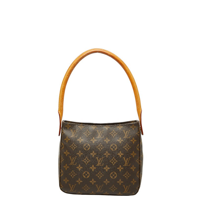 ルイ ヴィトン モノグラム ルーピングMM ショルダーバッグ ハンドバッグ M51146 ブラウン PVC レザー レディース LOUIS VUITTON 【中古】