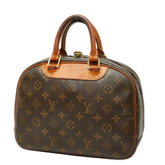 ルイ ヴィトン モノグラム トゥルーヴィル ハンドバッグ M42228 ブラウン PVC レザー レディース LOUIS VUITTON 【中古】