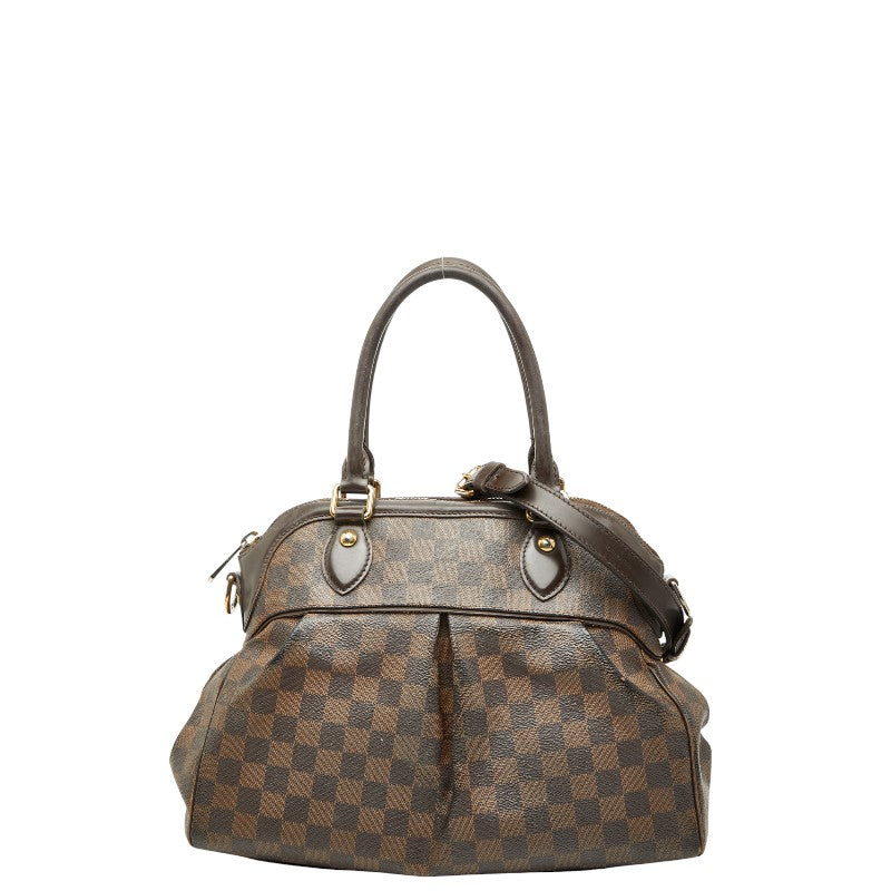 ルイ ヴィトン ダミエ トレヴィPM ハンドバッグ ショルダーバッグ 2WAY N51997 ブラウン PVC レザー レディース LOUIS VUITTON 【中古】