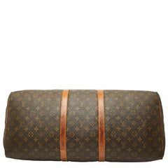 ルイ ヴィトン モノグラム キーポル50 旧型 ボストンバッグ M41426 ブラウン PVC レザー レディース LOUIS VUITTON 【中古】