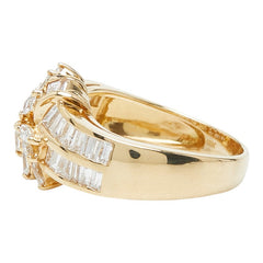 K18YG イエローゴールド ダイヤ0.68ct ダイヤ0.32ct リング 指輪 レディース 11号 【中古】