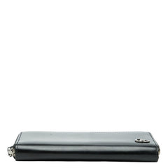 グッチ GGマーモント ラウンドファスナー 長財布 428736 ブラック レザー レディース GUCCI 【中古】