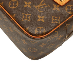 ルイ ヴィトン モノグラム シテMM ハンドバッグ ショルダーバッグ M51182 ブラウン PVC レザー レディース LOUIS VUITTON 【中古】