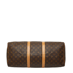 ルイ ヴィトン モノグラム キーポル50 ボストンバッグ M41426 ブラウン PVC レザー レディース LOUIS VUITTON 【中古】