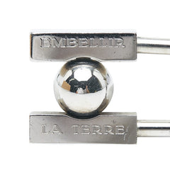エルメス 2001年限定 L'HOMME PEUT EMBELLIR LA TERRE 未知なる地球の美を求めて カデナ チャーム シルバー メタル レディース HERMES 【中古】