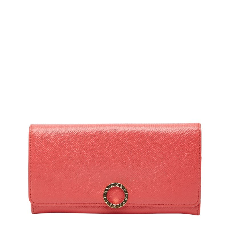 ブルガリ ブルガリブルガリ 長財布 ピンク レザー レディース BVLGARI 【中古】