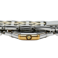 サンローラン 腕時計 4620-E62135 日本製クオーツ ホワイト文字盤 メタル レディース SAINT LAURENT 【中古】