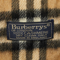 バーバリー ノバチェック マフラー ブラウン カシミヤ レディース BURBERRY 【中古】