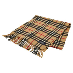 バーバリー ノバチェック マフラー ブラウン カシミヤ レディース BURBERRY 【中古】