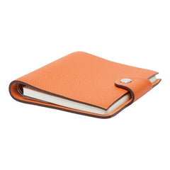 エルメス ユリスPM 手帳カバー ノートカバー オレンジ トゴ レディース HERMES 【中古】