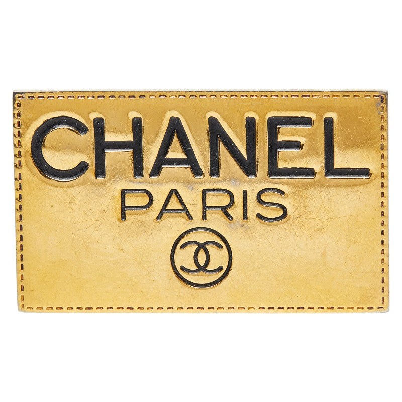 シャネル ネームプレートモチーフ ブローチ メタル レディース CHANEL 【中古】
