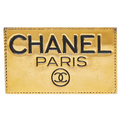 シャネル ネームプレートモチーフ ブローチ メタル レディース CHANEL 【中古】