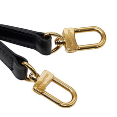 ルイ ヴィトン ショルダーストラップ ブラック レザー レディース LOUIS VUITTON 【中古】