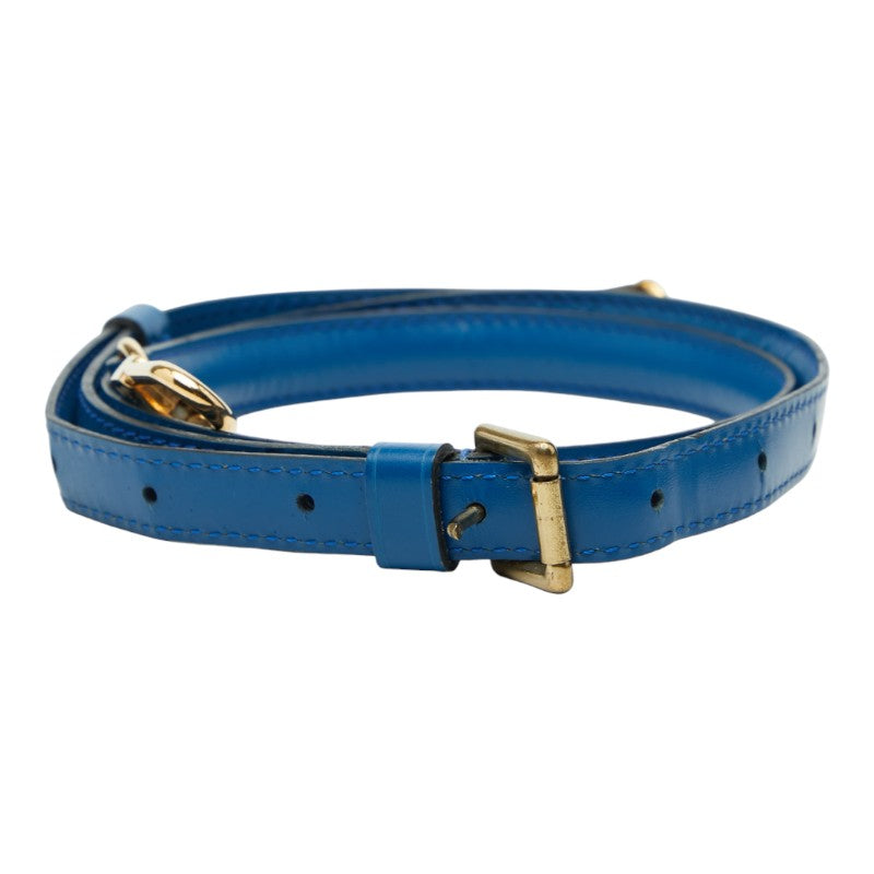 ルイ ヴィトン ショルダーストラップ ブルー レザー レディース LOUIS VUITTON 【中古】