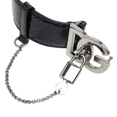 ドルチェアンドガッバーナ DGロゴ ベルト サイズ:80/32 ブラック エナメル レディース DOLCE&GABBANA 【中古】