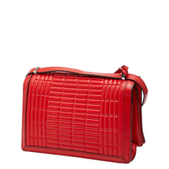 ロエベ バルセロナ23 斜め掛け ショルダーバッグ レッド レザー レディース LOEWE 【中古】