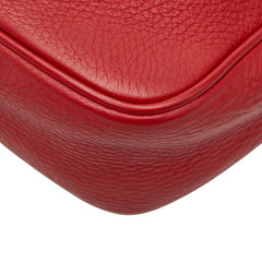 グッチ ソーホー インターロッキングG ディスコバッグ 斜め掛け ショルダーバッグ 308364 レッド レザー レディース GUCCI 【中古】