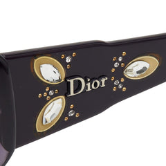 ディオール ビジュー サングラス パープル プラスチック レディース Dior 【中古】