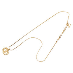 ディオール CDロゴ ネックレス ゴールド メッキ レディース Dior 【中古】
