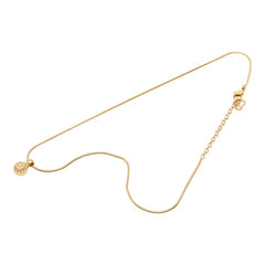ディオール ラウンド モチーフ ネックレス ゴールド メッキ ラインストーン レディース Dior 【中古】
