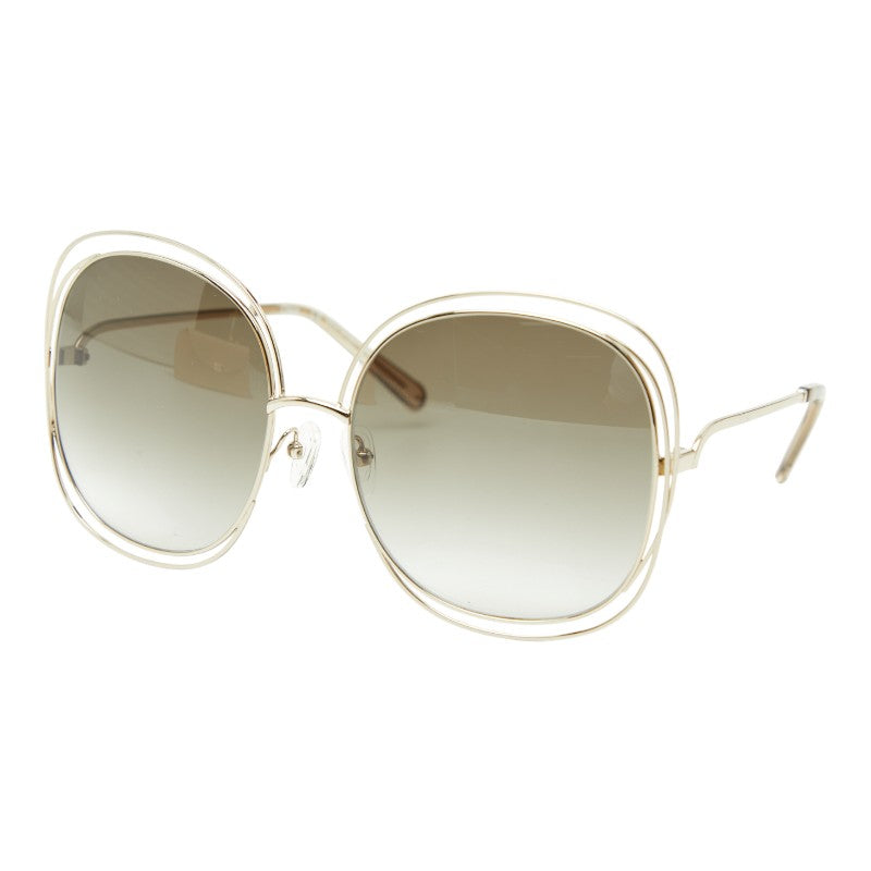 クロエ サングラス CE126S ゴールド ブラウン プラスチック メッキ レディース Chloe 【中古】