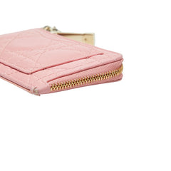 ディオール カナージュ レディディオール カードケース フラグメントケース ピンク レザー レディース Dior 【中古】