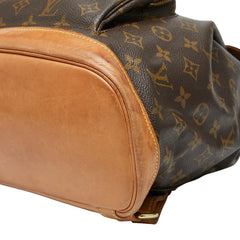 ルイ ヴィトン モノグラム モンスリGM リュック バックパック M51135 ブラウン PVC レザー レディース LOUIS VUITTON 【中古】