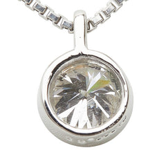 Pt900 プラチナ Pt850 プラチナ ダイヤ0.65ct ネックレス レディース 【中古】