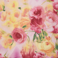 ディオール フラワー 花柄 スカーフ パープル マルチカラー シルク レディース Dior 【中古】