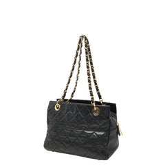 シャネル ココマーク マトラッセPTT チェーン ショルダーバッグ A18004 ブラック キャビアスキン レディース CHANEL 【中古】
